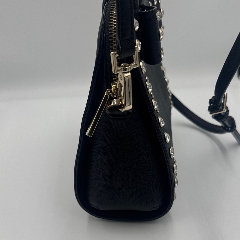 Kate Spade Black Two-Way Satchel & Wallet Set with Crystal Embellishments - Picture 10 of 13